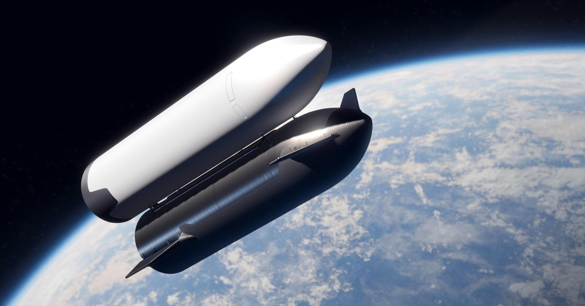 These artist’s concepts show SpaceX’s Starship Human Landing System (HLS) in operation on its journey to the Moon. Before astronauts launch in NASA’s Orion spacecraft atop the agency’s SLS (Space Laun