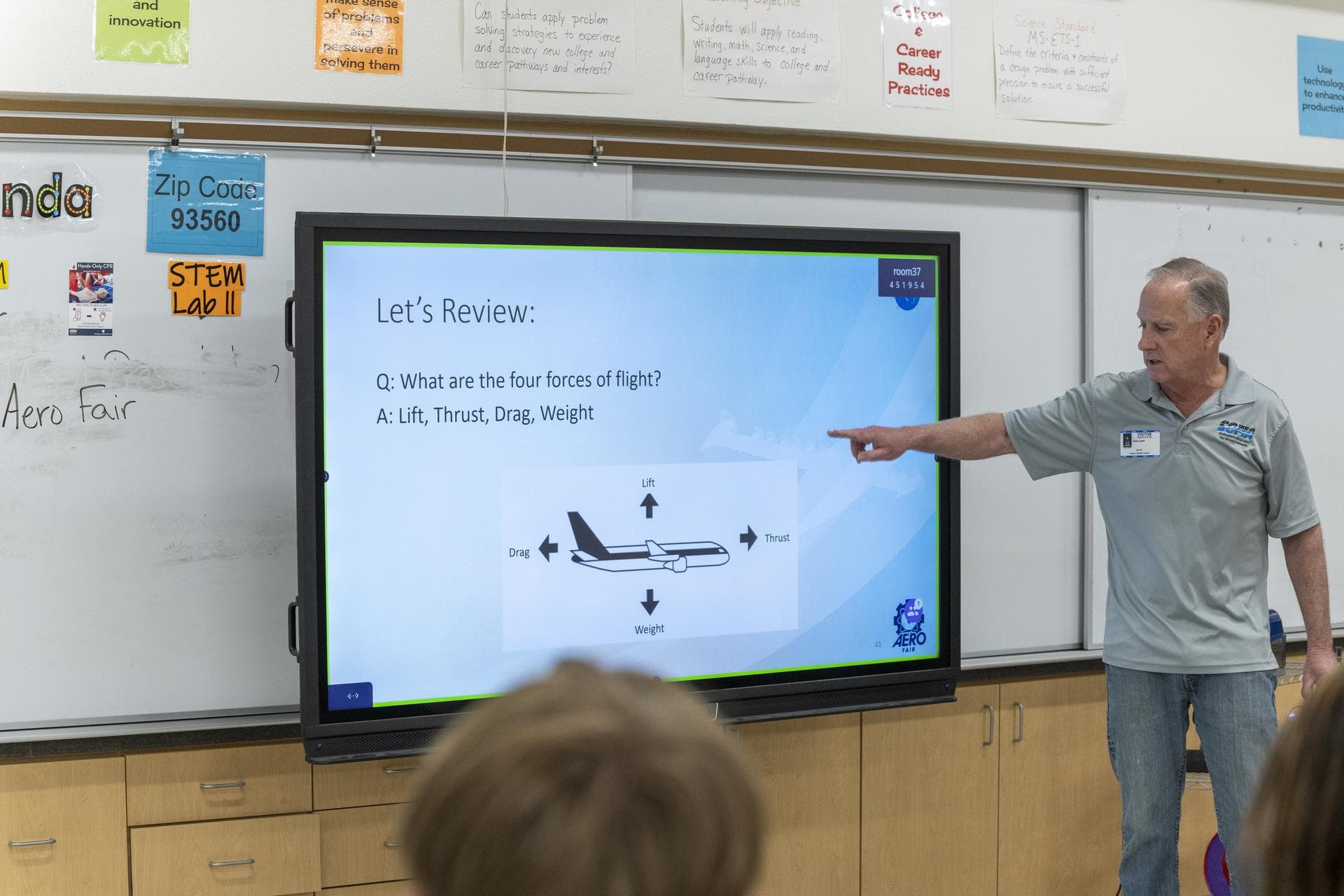 Gary Laier, center liaison for the Small Business Innovation Research/Small Business Technology Transfer (SBIR/STTR) program at NASA’s Armstrong Flight Research Center in Edwards, California, teaches 