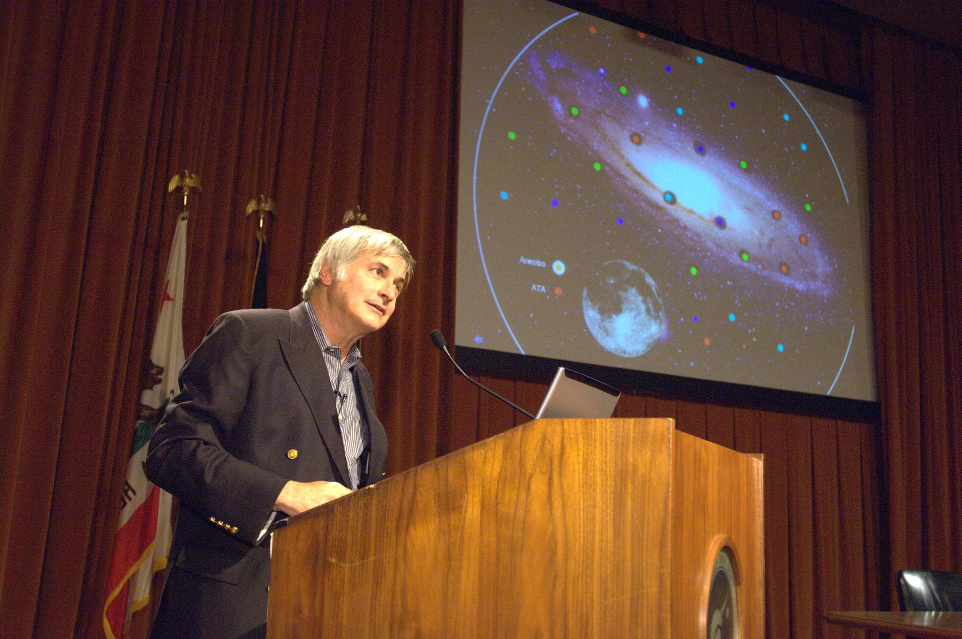 Dr. Seth Shostak, of the SETI Institute presents a Director's Colloquium at NASA Ames entitled 'When Will We Discover the Extraterrestrails?'
