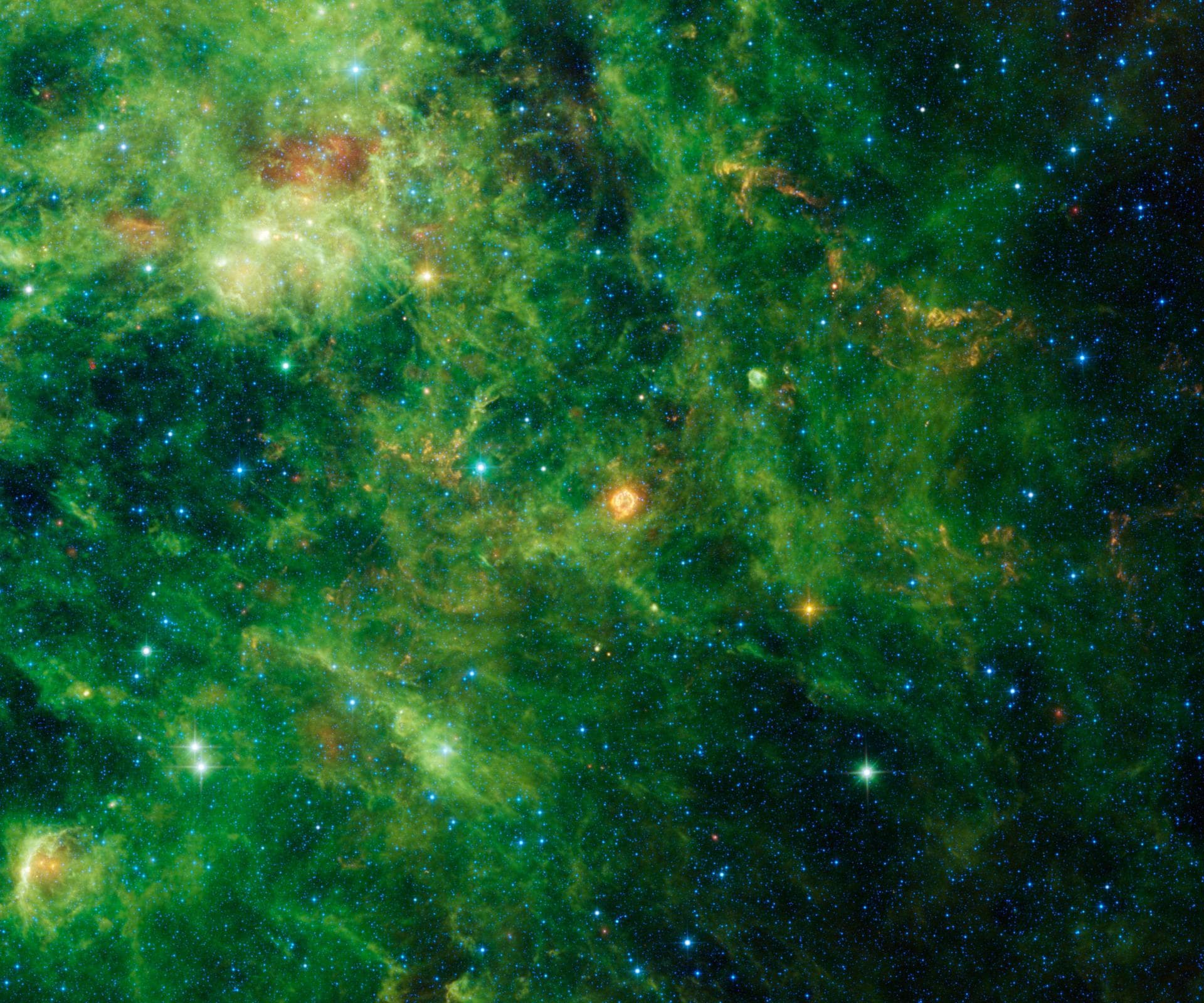 Listed as Cassiopeia A, this remnant of the supernova is one of the brightest radio sources in the known universe. More recently, NASA WISE telescope detected infrared echoes of the flash of light rip