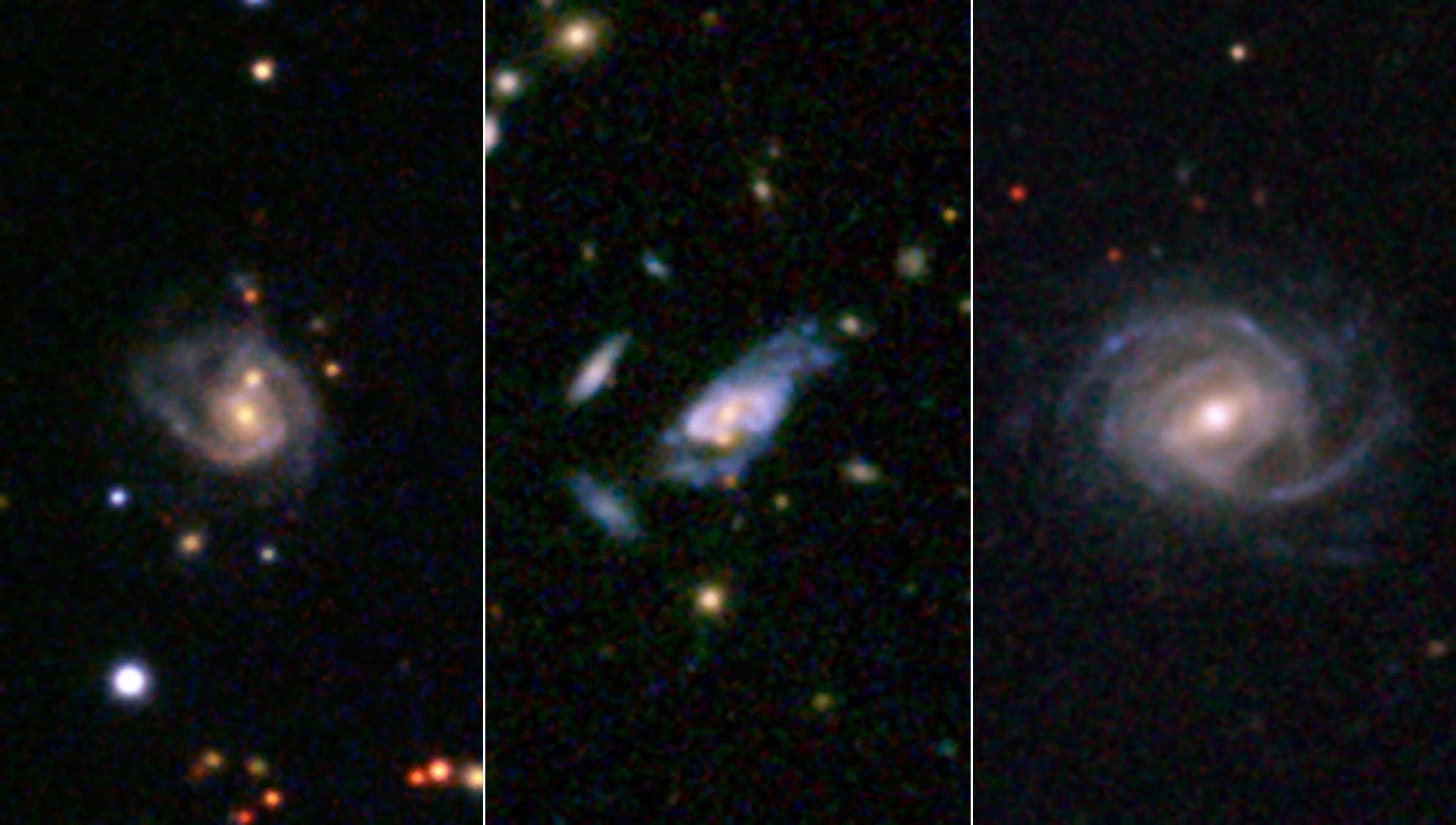 In archived NASA data, researchers have discovered "super spiral" galaxies that dwarf our own spiral galaxy, the Milky Way, and compete in size and brightness with the largest galaxies in the universe
