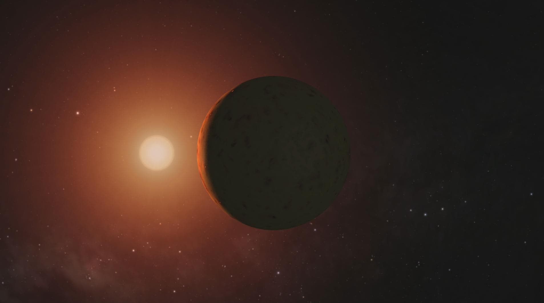 This frame from a video depicts artist concepts of each of the seven planets orbiting TRAPPIST-1, an ultra-cool dwarf stars. Over 21 days, NASA's Spitzer Space Telescope measured the drop in light as