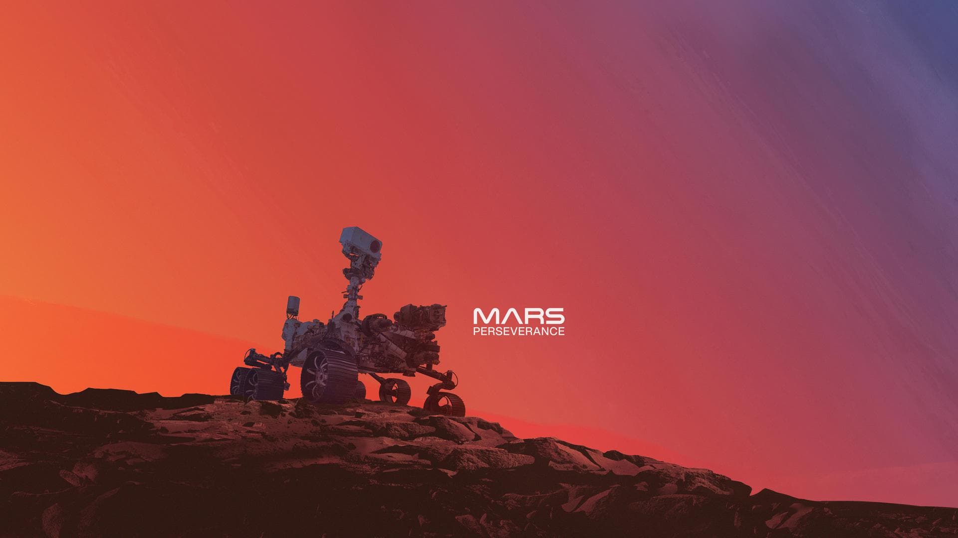 This illustration shows NASA's Mars Perseverance rover on the surface of the Red Planet. Perseverance will search for signs of ancient microbial life. It will also characterize the planet's climate an