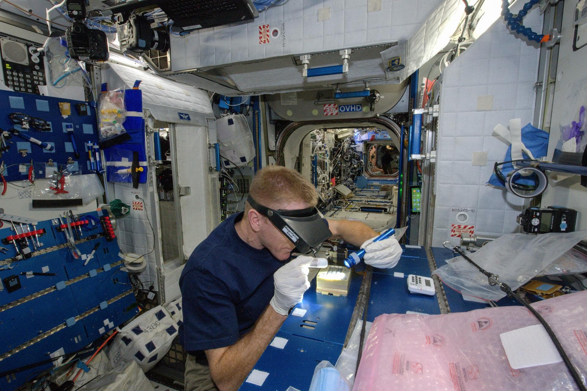 ISS046e005678 (01/04/2016) ---- ESA (European Space Agency) astronaut Tim Peake works on the Advanced Colloids Experiment 2 (ACE H2) Hardware Configuration and Mix Part 1. Peake sent out a Twitter mes