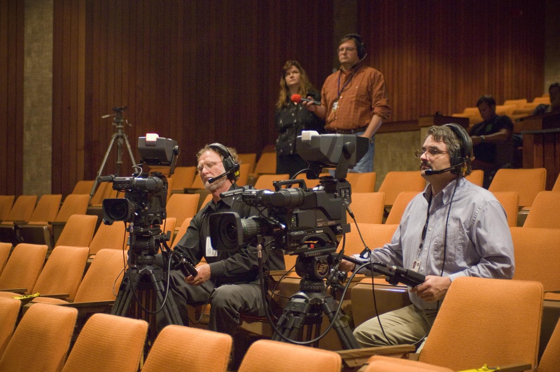 NASA Officials gather at Ames Research Center to discuss Spaceship development progress. Constellation is developing the Orion spacecraft and Ares rockets to support an American return to the moon by