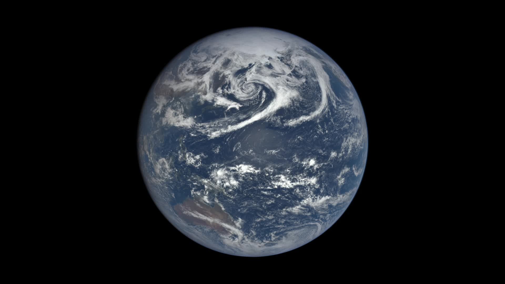 On July 20, 2015, NASA released to the world the first image of the sunlit side of Earth captured by the space agency's EPIC camera on NOAA's DSCOVR satellite. The camera has now recorded a full year