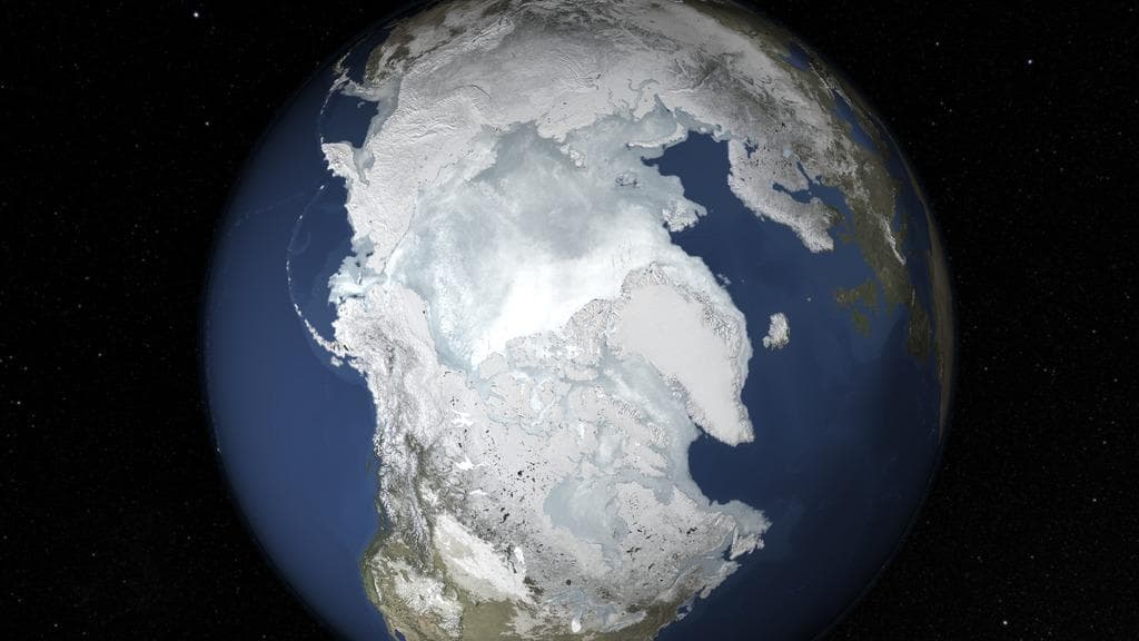 The sea ice cap of the Arctic appeared to reach its annual maximum winter extent on Feb. 25, according to data from the NASA-supported National Snow and Ice Data Center (NSIDC) at the University of Co
