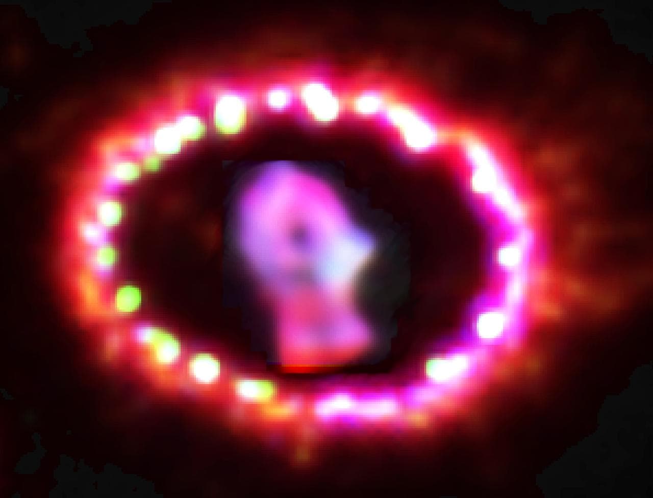 NASA image release June 10, 2011 Astronomers using NASA's Hubble Space Telescope are witnessing the unprecedented transition of a supernova to a supernova remnant, where light from an exploding star