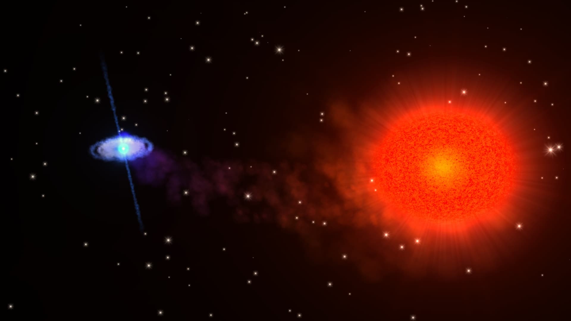 NASA image release August 17, 2010 Astronomers using NASA's Rossi X-ray Timing Explorer (RXTE) have found the first fast X-ray pulsar to be eclipsed by its companion star. Further studies of this uni
