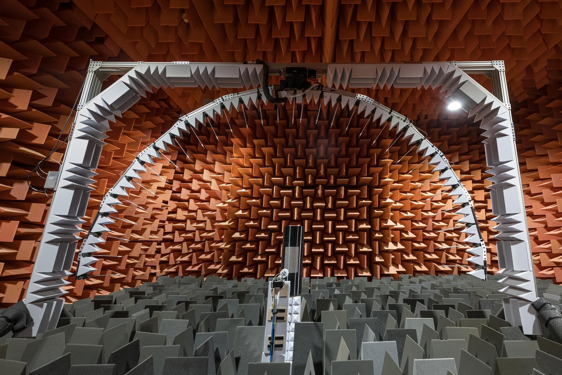 Scattering of Acoustically Lined Simplified Airframes (SALSA) Test with High Resolution Traversing Microphone Array (HiRTMA) in Structural Acoustics Loads and Transmission Facility (SALT) in Building