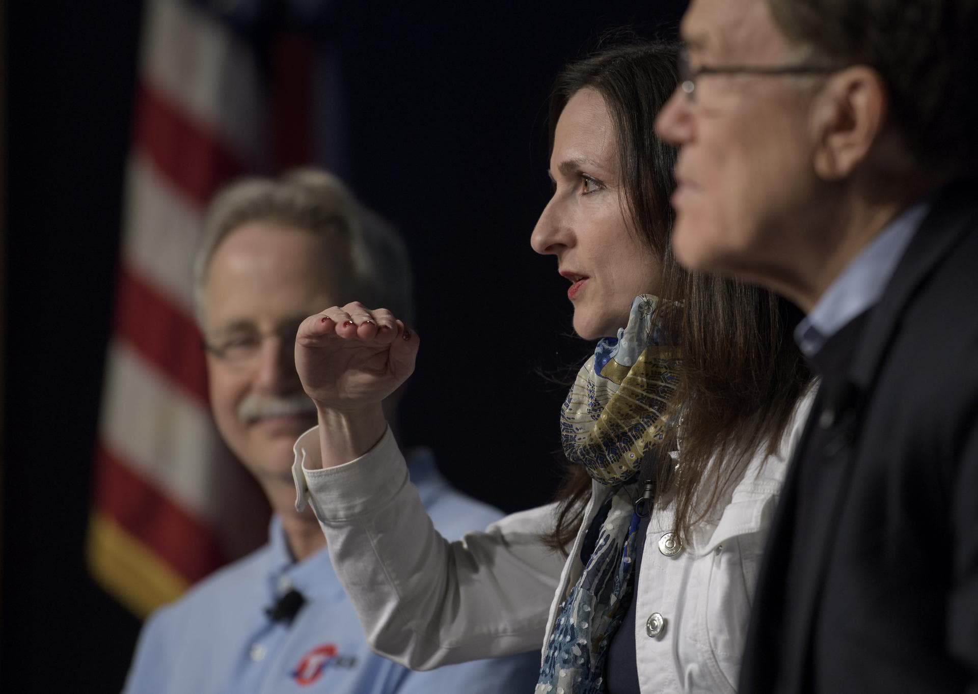Sara Seager, TESS deputy director of science, MIT discusses the upcoming launch of NASA’s next planet hunter, the Transiting Exoplanet Survey Satellite (TESS), Wednesday, March 28, 2018 at NASA Headqu