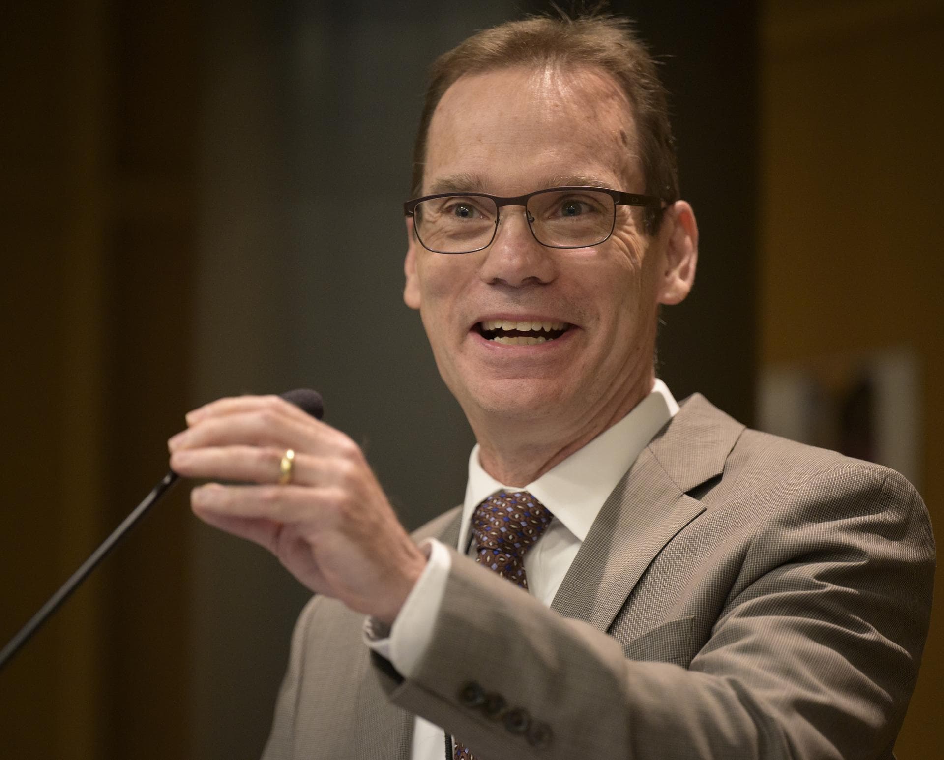 Space Telescope Science Institute (STScI) Director Kenneth Sembach gives remarks during a briefing, Wednesday, June 29, 2022, at the Space Telescope Science Institute (STScI) in Baltimore. The briefin