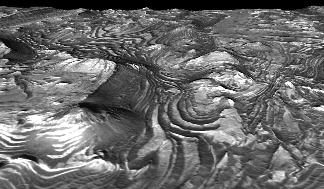 Stair-Stepped Terrain in Candor Chasma