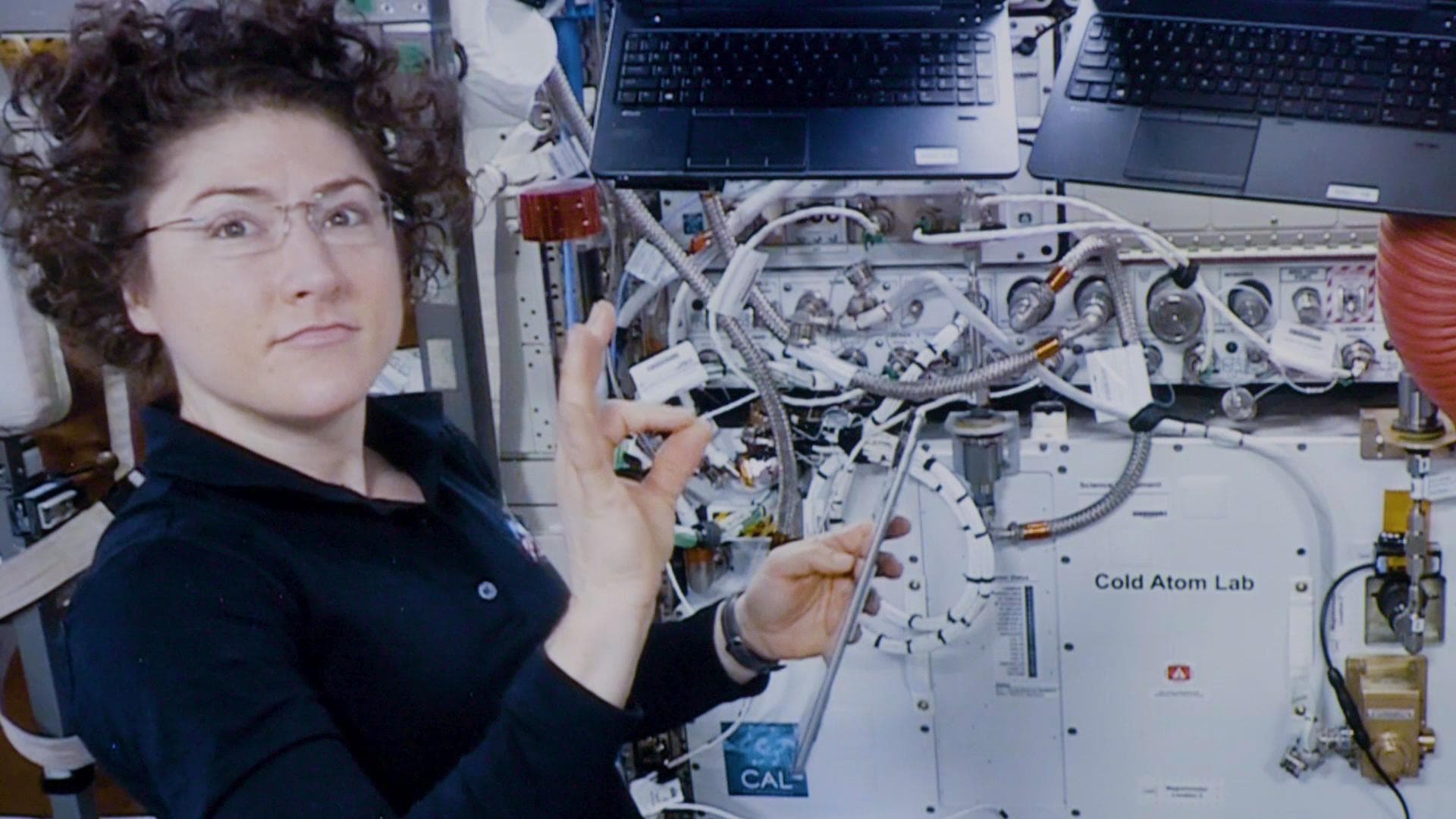 Astronaut Christina Koch assists with a hardware upgrade for NASA's Cold Atom Lab aboard the International Space Station in January 2020. https://photojournal.jpl.nasa.gov/catalog/PIA23862